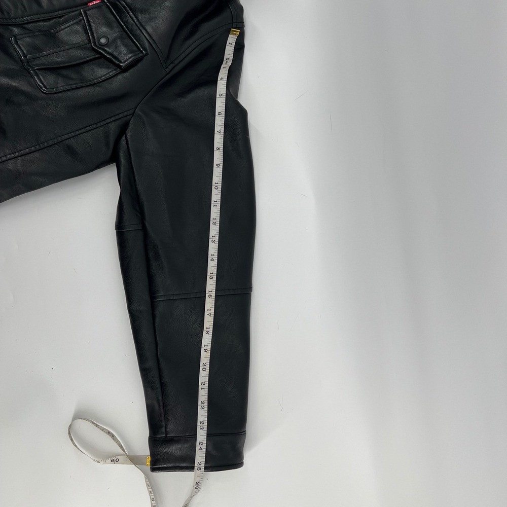 Levis Mens Faux Leather Field Jacket Black Quilted Lining Medium‎ RN 54163 - Picture 9 of 13